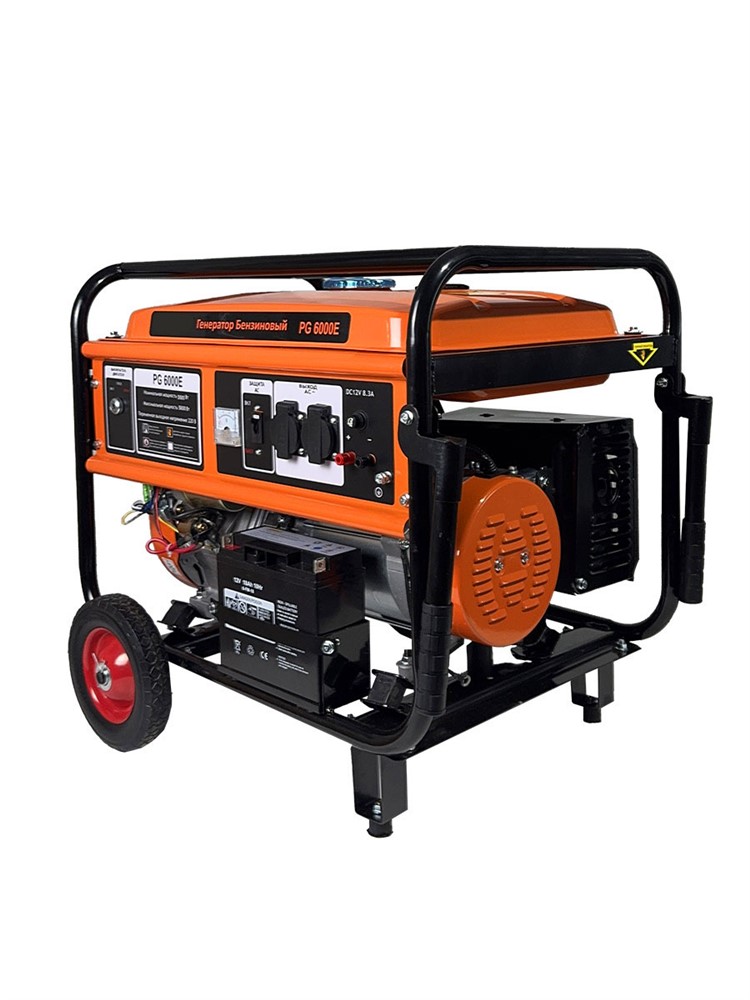 РЫСЬ PG-6000 E Генераторы бензиновые + электростартер 5500/5800 Вт + электростартер